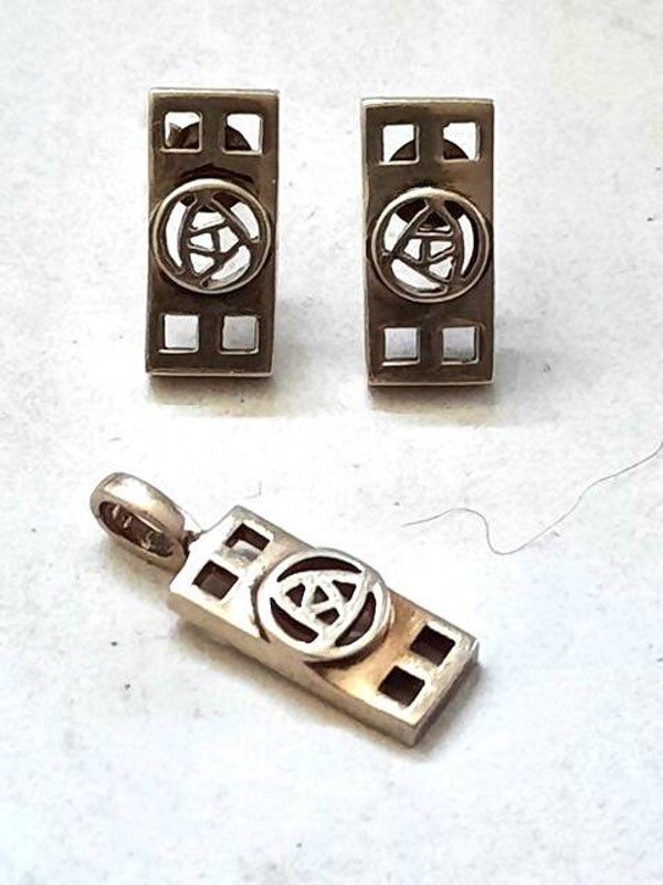 Prachtige Zilveren Kit Heath Set – Mackintosh Stijl (7246)