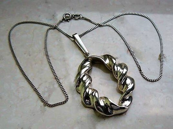 Modernistische Zilveren Designhanger & Ketting – Franz Scheuerle | 800 (7415-821)