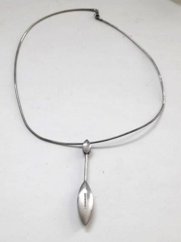 Bastian Bremen, slanke design hanger met slangenketting, 925 (7422-653)