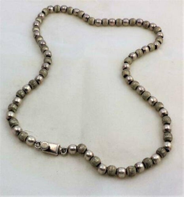 Vintage Taxco Mexico bolletjes ketting TM-19 925 zilver (7430-673)