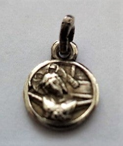 Antiek Zilveren Jezus crucifix hangertje – Geloof & Devotie