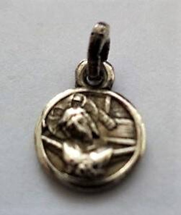 Antiek Zilveren Jezus crucifix hangertje – Geloof & Devotie