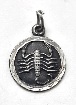 Mooi zilveren hanger Sterrenbeeld Schorpioen 835 (7545)