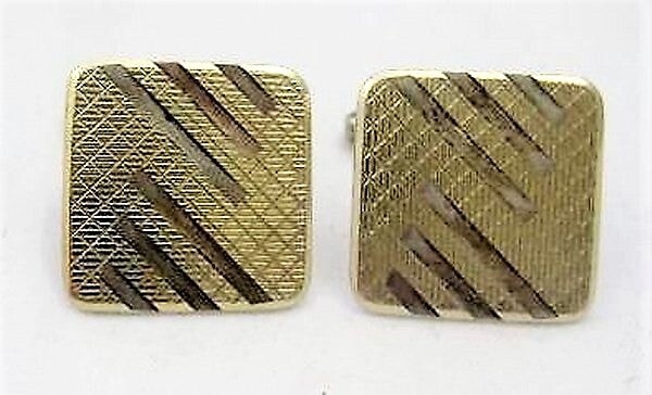 Vintage verguld zilveren Manchetknopen 835 (7595-50)
