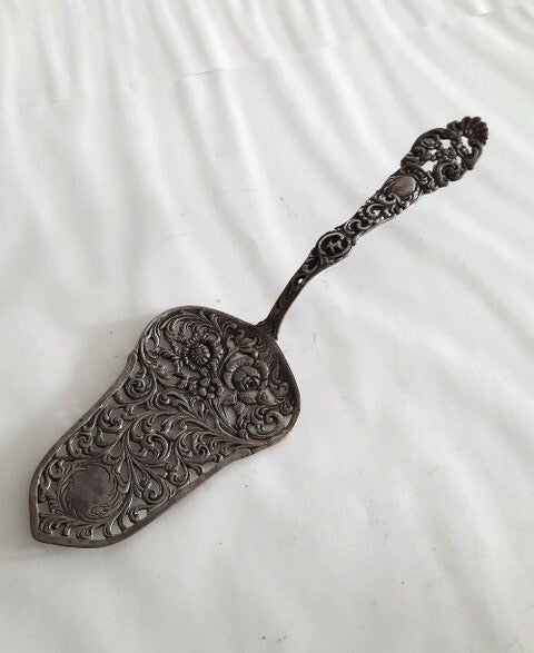 Antieke zilveren Gebakschep - Christoph Widmann (7619-85)