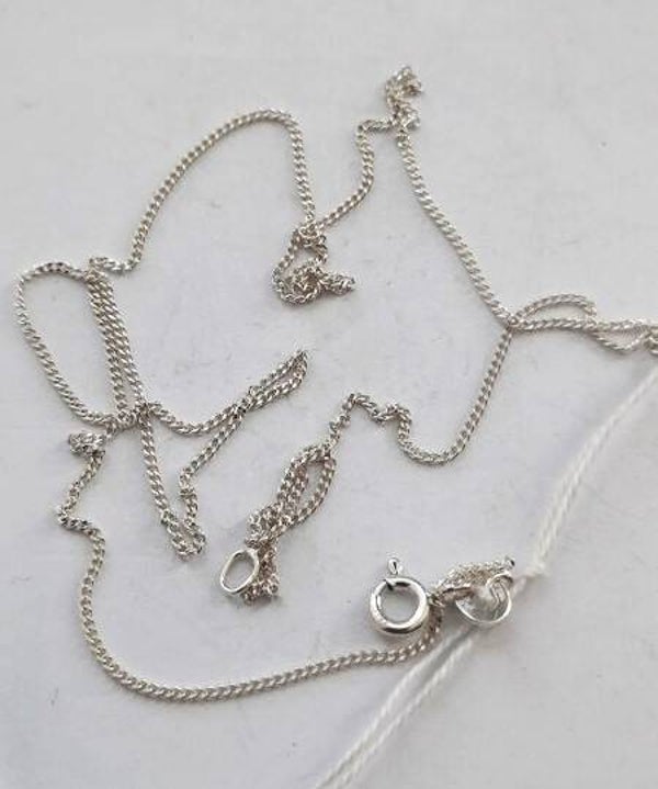 Nieuwe zilveren Gourmet ketting, 45 cm x 1 mm. Optima (7683-958)