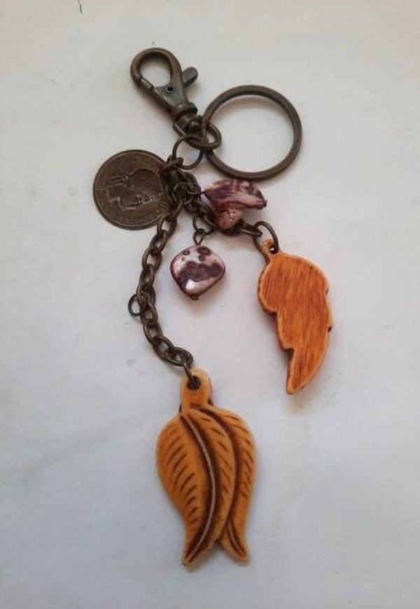 Unieke tassenhanger, Charivari / Chatelaine stijl (7698)