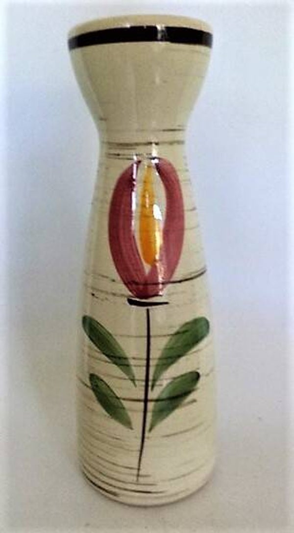 Vintage Scheurich vaas, Tulpen decor 520-28 (7706)