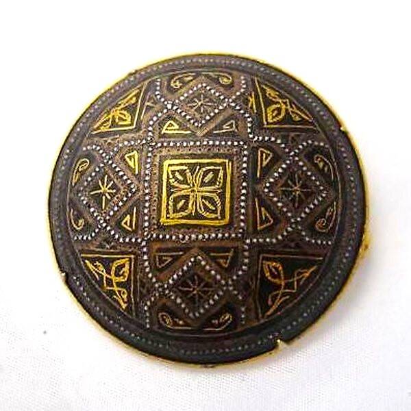 Antieke Toledo broche Damascener handwerk (7727-4478)