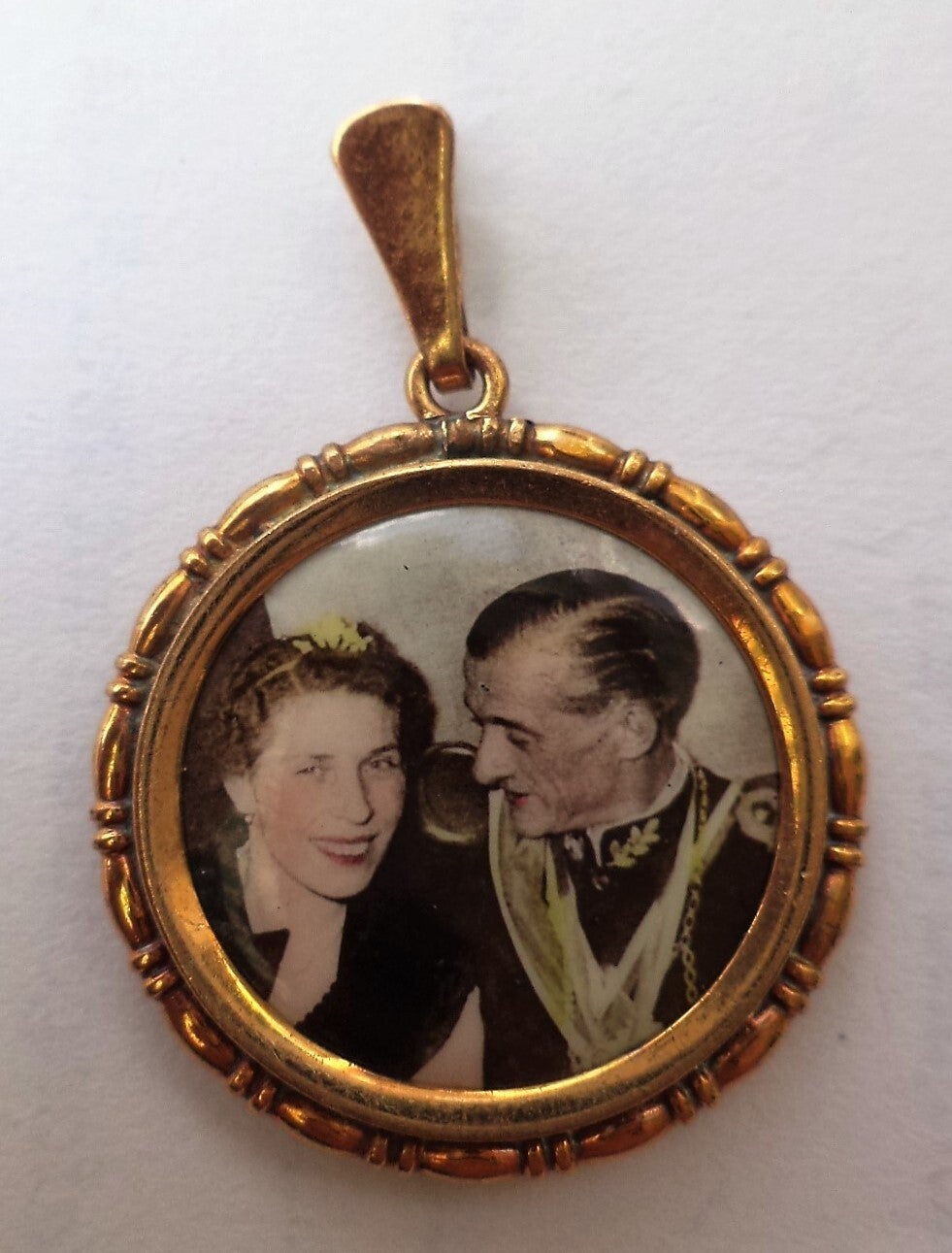 Antieke Doublé Fotohanger – Militair Portret (7812-1035)