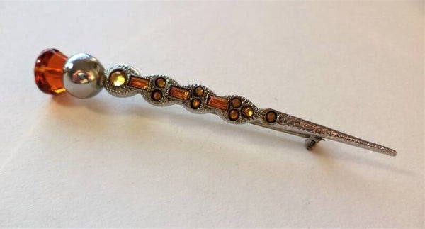 MIZPAH Schotse 'Dirk' Kiltbroche met Amber & Strass (7879-5107)