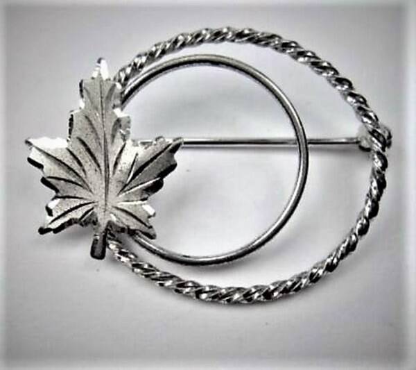 Esdoorn, maple leaf, Canadese broche 925 (7924-5185)