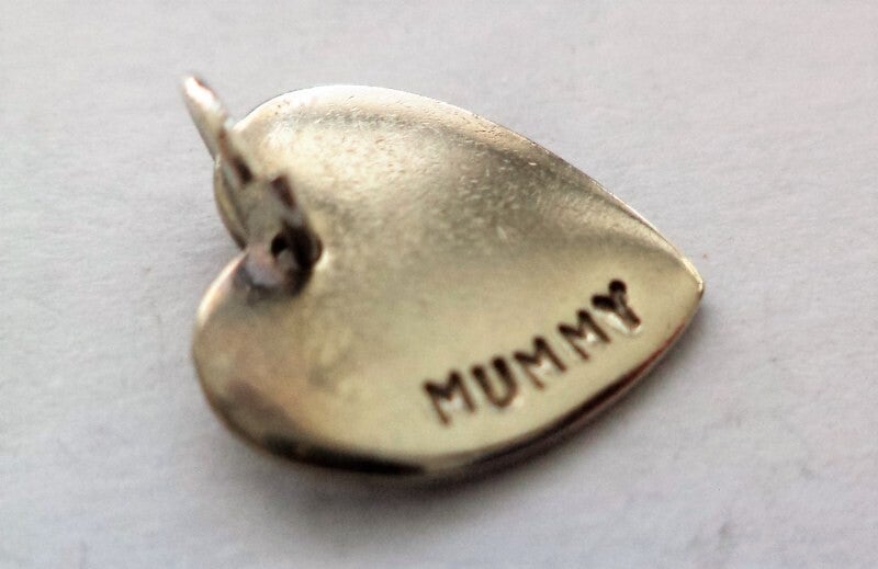 Prachtig betekenisvol zilveren harthangertje met "Mummy"