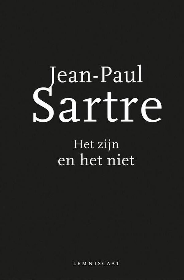 Sartre - Het zijn en het niet (Filosofie)