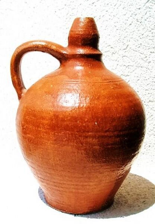 Antieke Hongaarse Kruik – Authentiek aardewerk (A10)