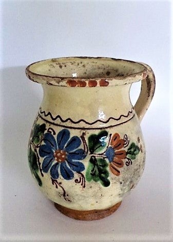 Antieke Hongaarse Buikvaas – Handbeschilderd Volkskunst (A3)