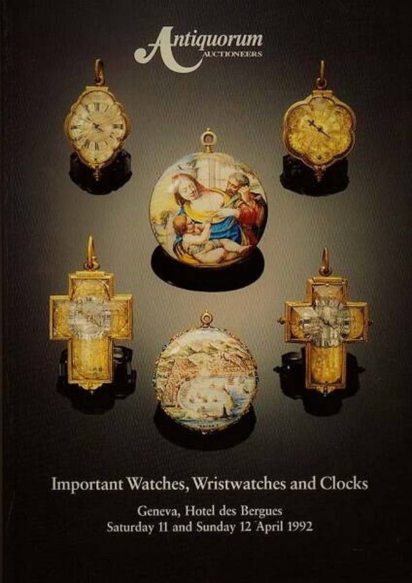 Antiquorum - Important Watches, Wristwatches and Clocks 12 April 1992