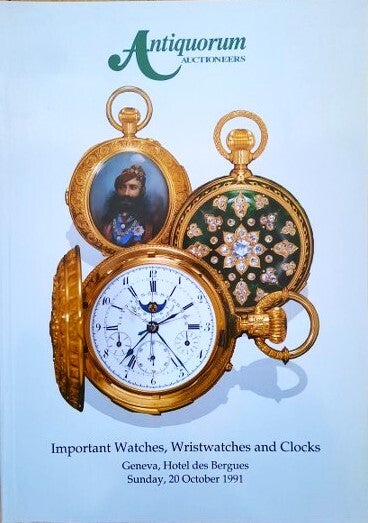 Antiquorum - Important Watches, Wristwatches and Clocks 20 October 1991