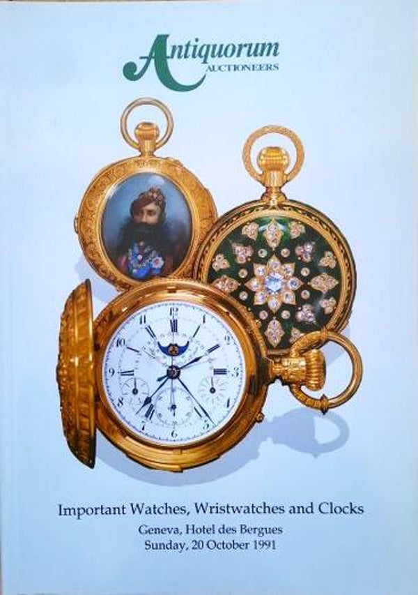 Antiquorum - Important Watches, Wristwatches and Clocks 20 October 1991