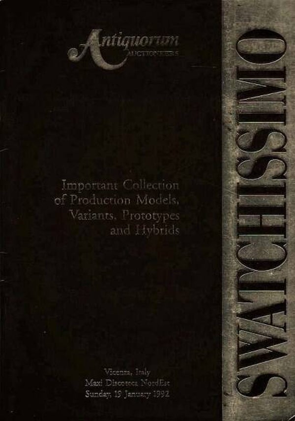Antiquorum - Swatchissimo (1992) Unieke Swatch catalogus