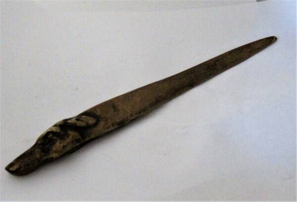 Art Deco Bronzen Windhonden Brievenopener - Fritz Bergmann Wien