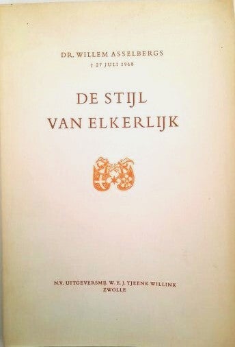 Asselbergs - De stijl van Elkerlijk