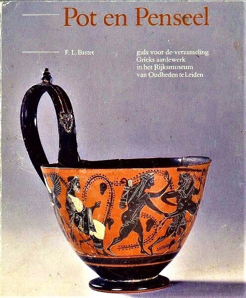 Bastet - Pot en penseel - Grieks aardewerk