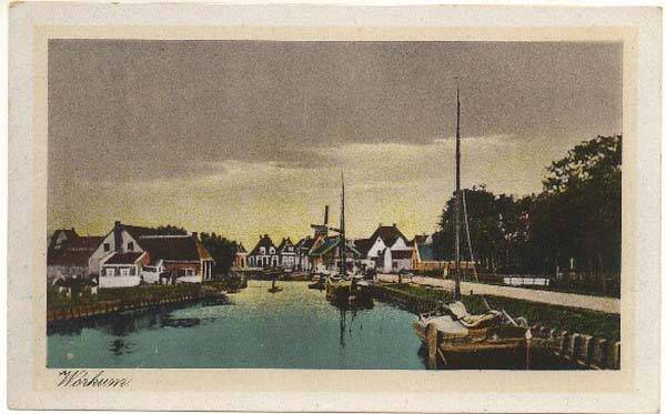 Friesland - Workum - Trekvaart en molen