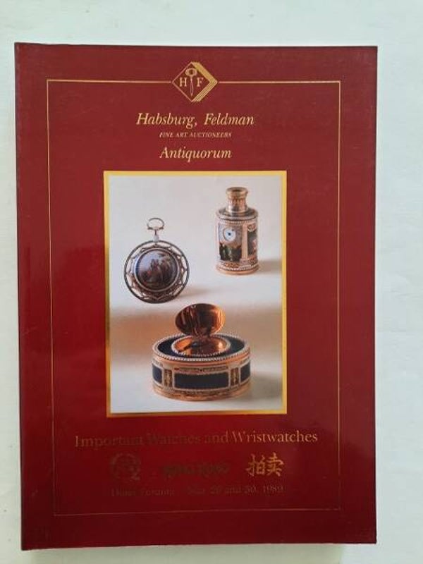 Habsburg, Feldman - Important Watches and Wristwatches 29 and 30 May 1989