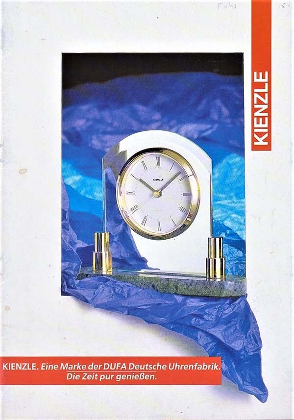 Vintage Kienzle / DUFA Horloges & Klokken Brochure (04/93)