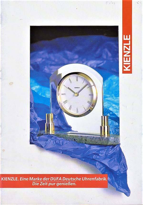 Vintage Kienzle / DUFA Horloges & Klokken Brochure (04/93)