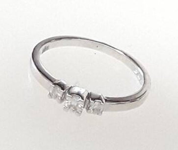 Prachtige 18k Witgouden Trilogy Ring met Diamant (37)