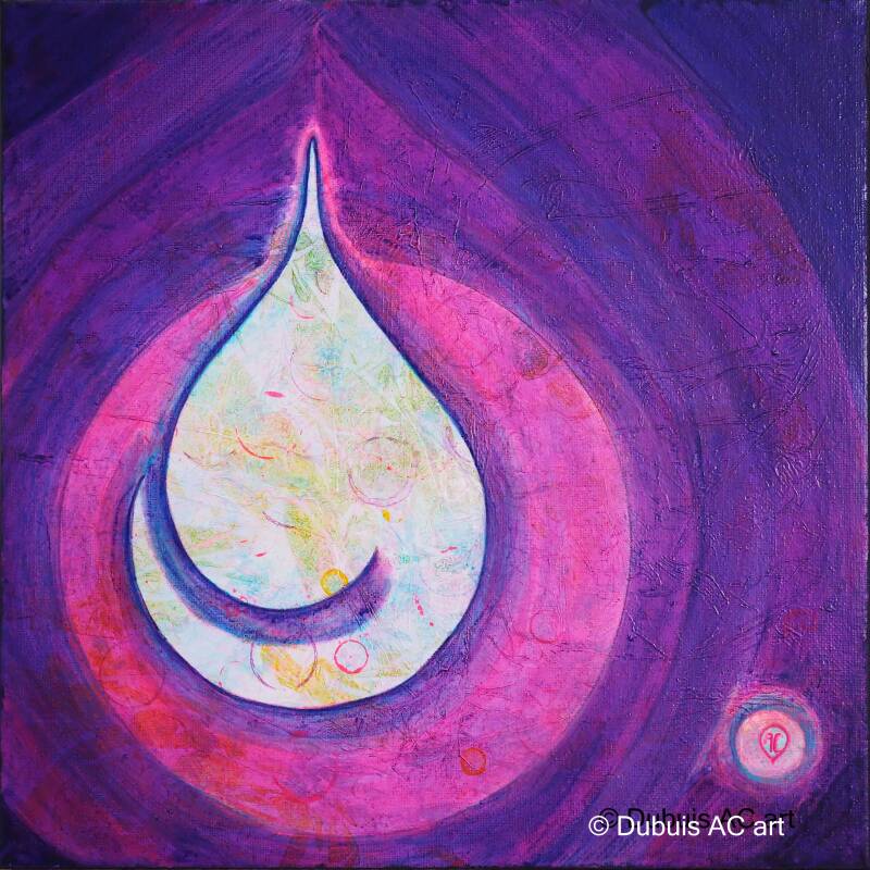 Peinture exploration rose