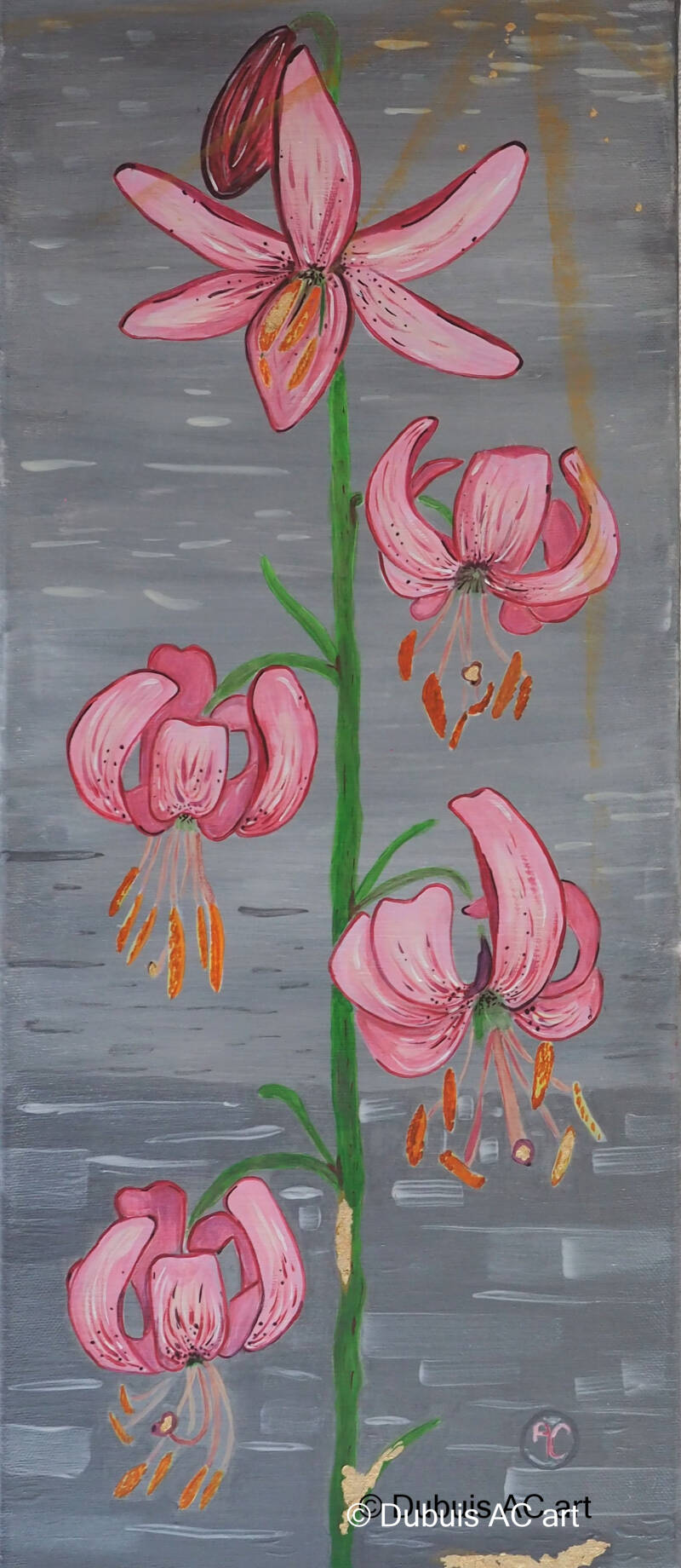 Peinture exploration rose