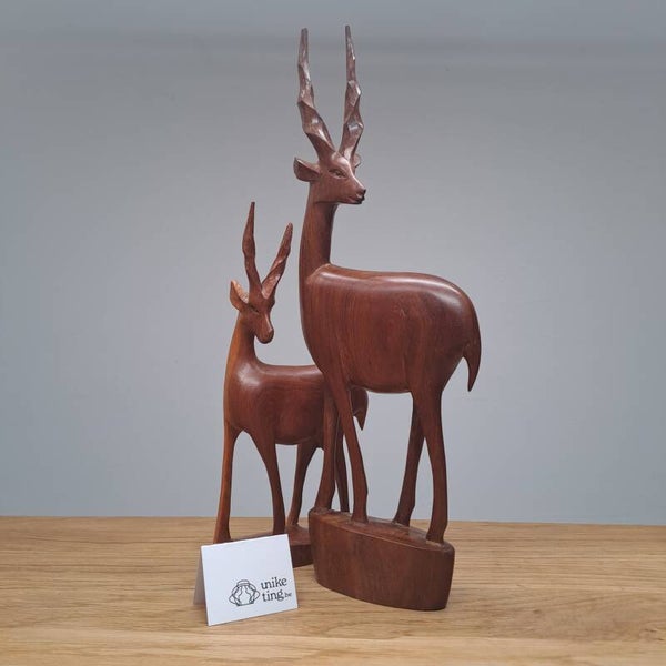 Set van 2 houten antilopen (Kenia)