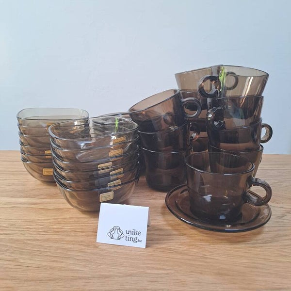 Glazen Seca servies (Luminarc, France)