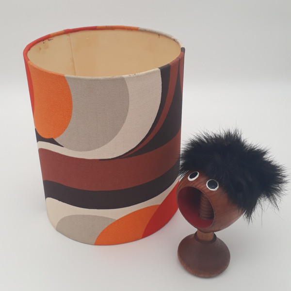 Oranje bruine lampenkap / decoratief element