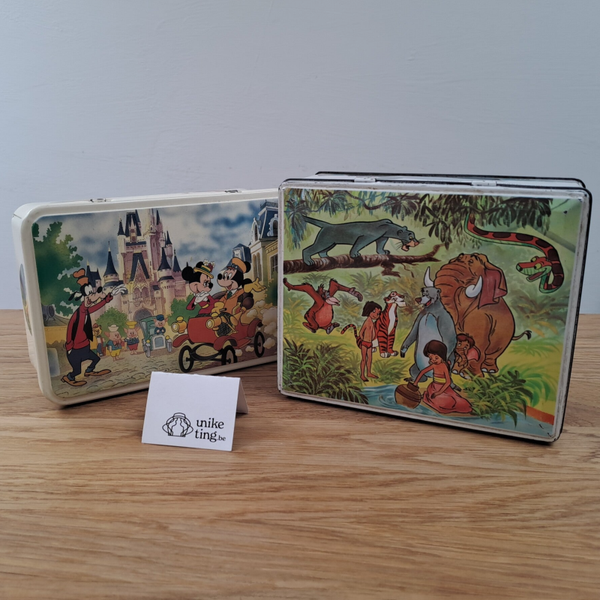 Blikken dozen Disney figuren (Massilly France / Rombouts, België)