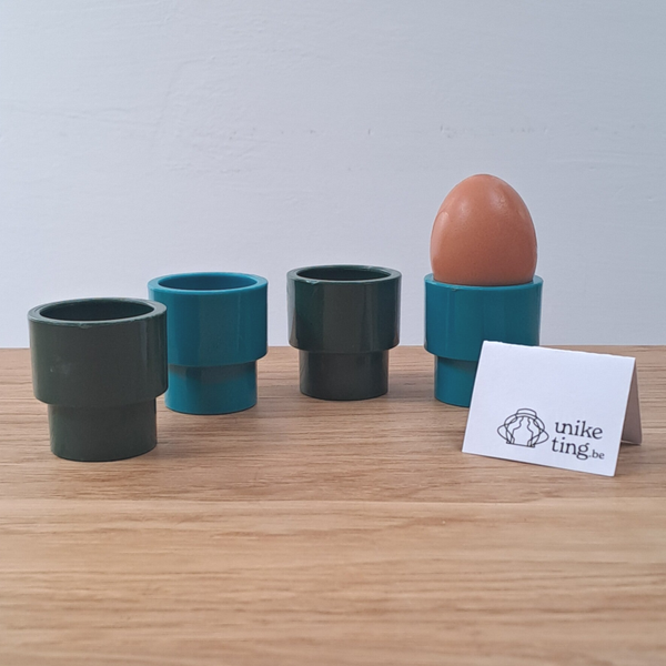 Set van 4 eierdopjes (Lonborg, Denmark)