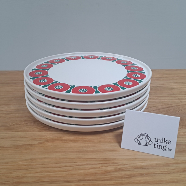 Dessert bordjes - set van 5 (Melitta, Germany)