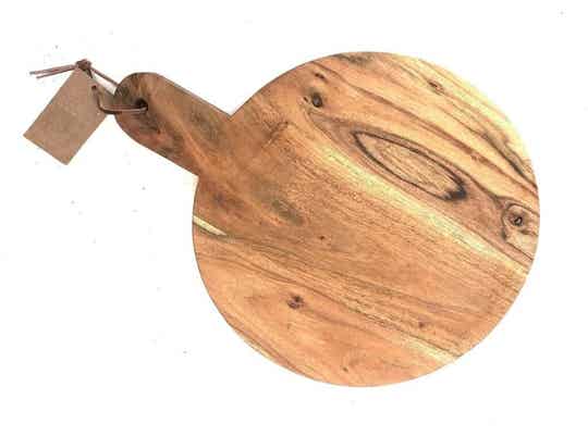 SERVEERPLANK ROND HOUTKLEUR VARIOS