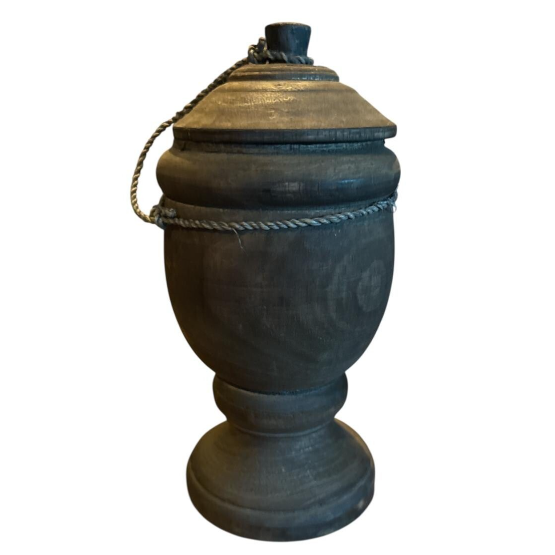 HOUTEN POT MET DEKSEL L