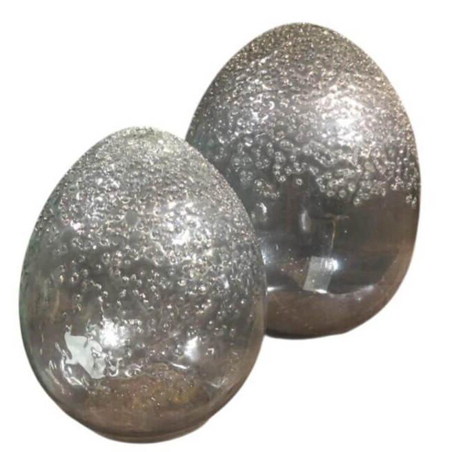 DECORATIE GLASBAL EGG SET