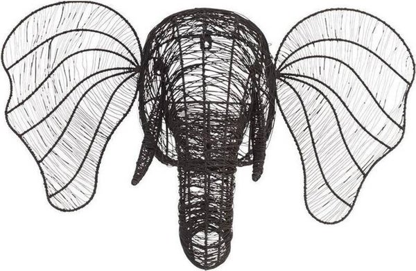 OLIFANTEN HOOFD IJZERDRAAD ZWART