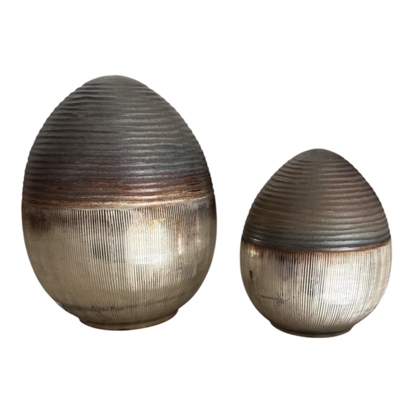 DECORATIE GLASBAL EGG SET MDD DECORATIONS