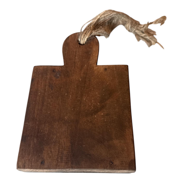 HOUTEN PLANKJE BRUIN MET TOUW