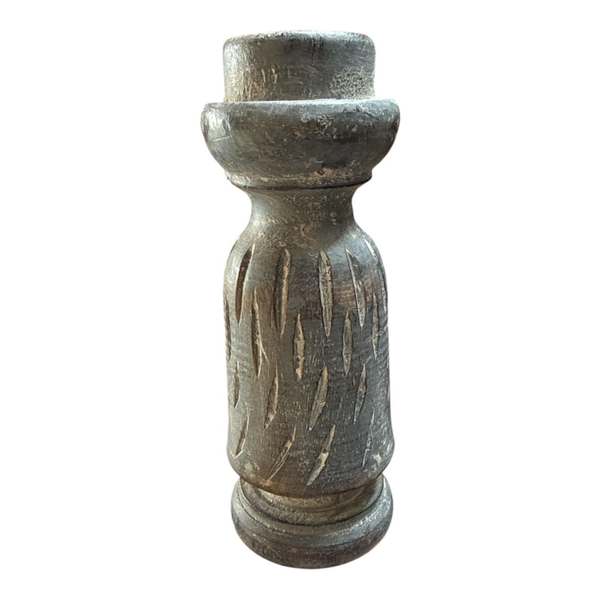 HOUTEN KANDELAAR STRIPE MDD DECORATIONS
