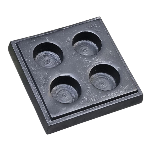 WAXINELICHTHOUDER ALUMINIUM ZWART