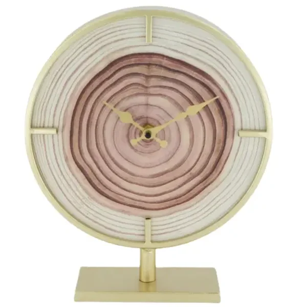 STAANDE KLOK NATURE BOOMSTAAM GOUD VAN DIJK NATURE COLLECTIONS