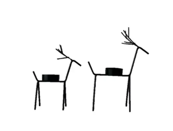 Waxinelichthouder rendier S